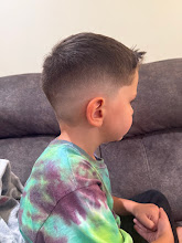 Kids' haircut with a low fade